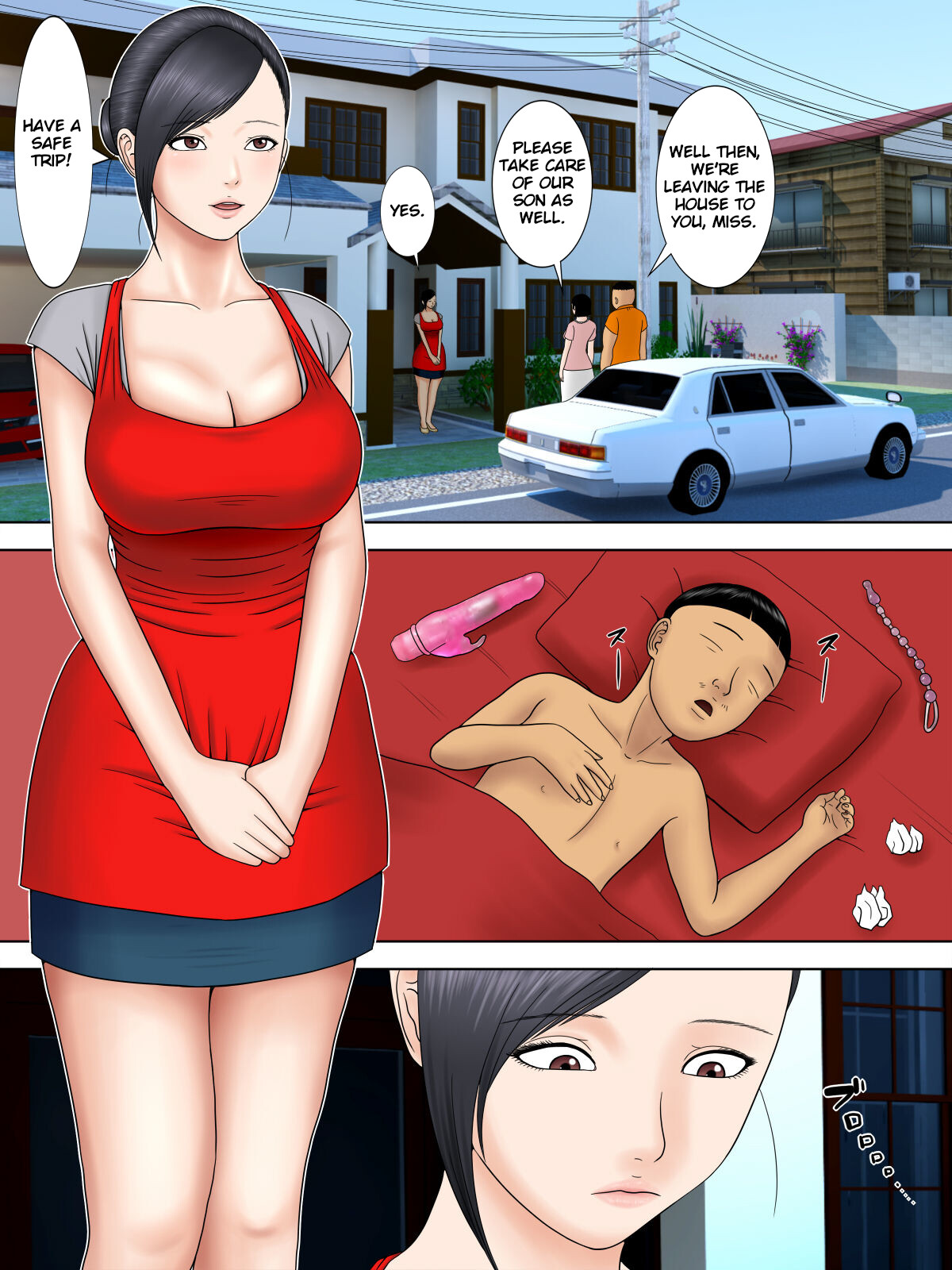 Hentai Manga Comic-Husband's in Prison, While the Wife is... 4 ~Housekeeper's Wife Cuckolded by Landlord's Son...~-Read-5